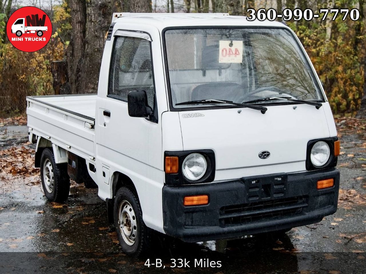 1991 Subaru Sambar 4WD, 2Hi-4Hi, EL Gear, 5MT