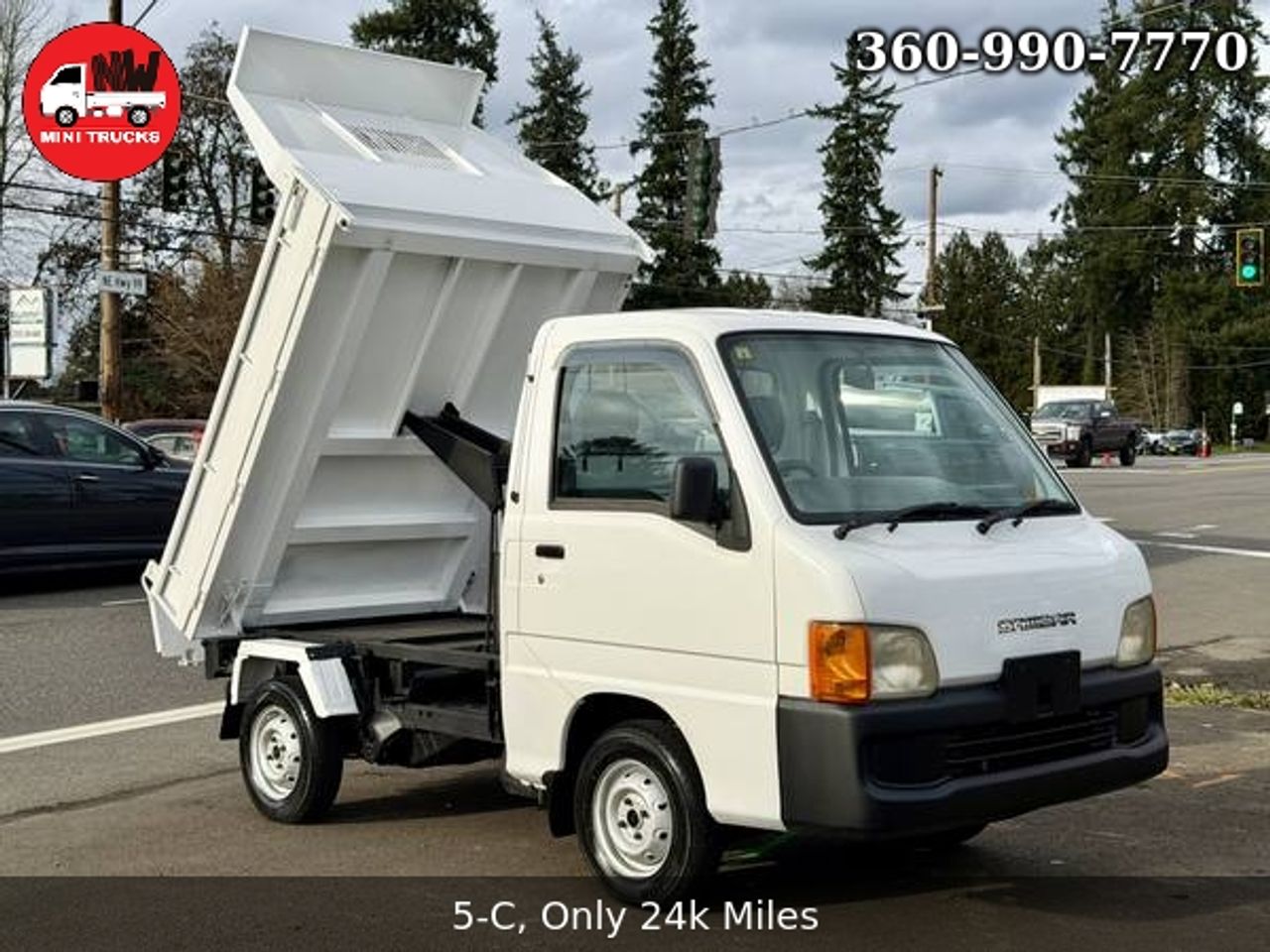 1999 Subaru Sambar HD Dump 4WD, 2Hi-4Hi, EL Gear, 5MT, Like New!