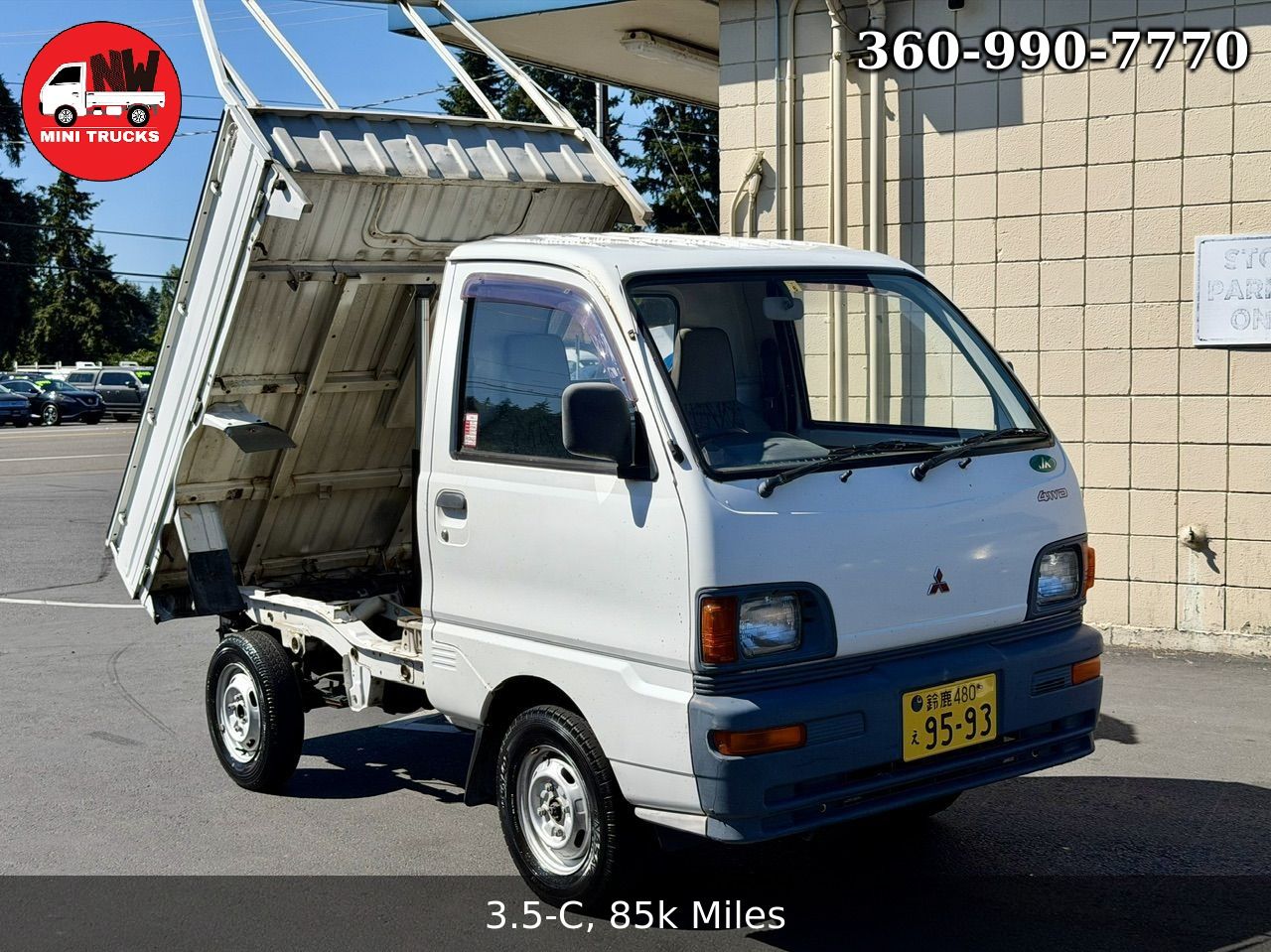 1995 Mitsubishi Minicab SD Dump 4WD, 2Hi-4Hi-4Lo, PS, AC, 5MT, LSD