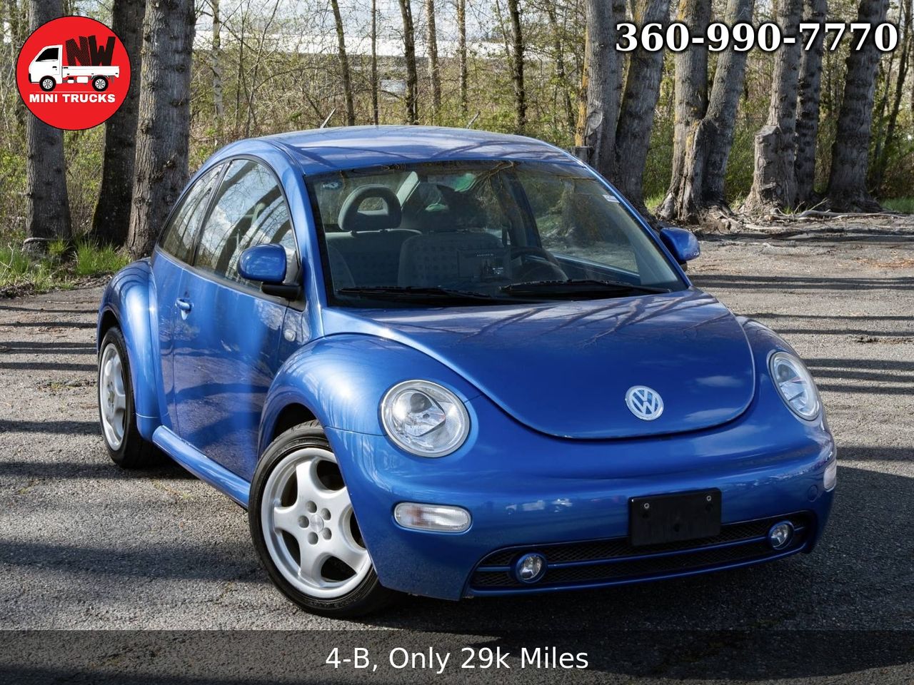 2001 Volkswagen New Beetle FWD, PW, PL, PS, AC, Automatic