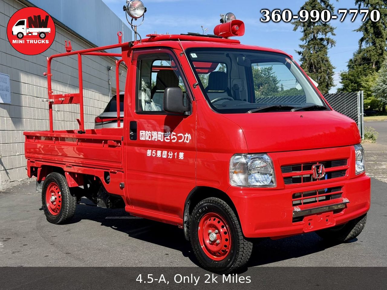 2001 Honda Acty Attack Fire EFI RealTime 4WD, PS, 5MT, UL-UR Difflock