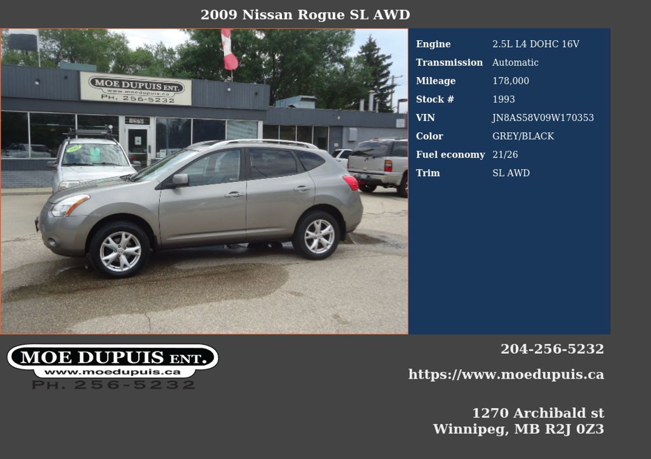 2009 Nissan Rogue SL AWD