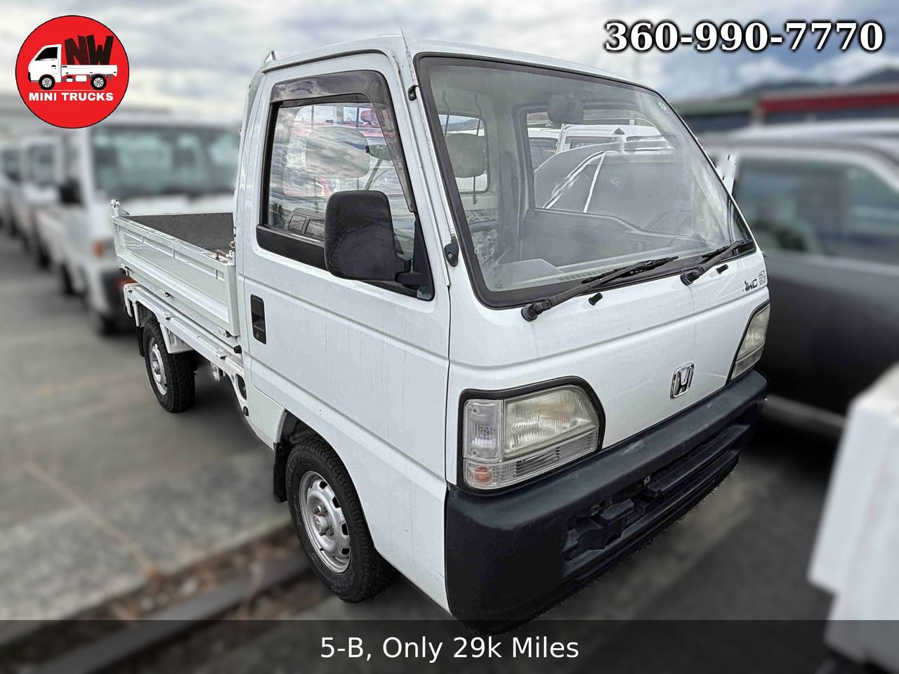 1994 Honda Acty HD Dump RealTime 4WD, Mid-Engine, AC, 5MT