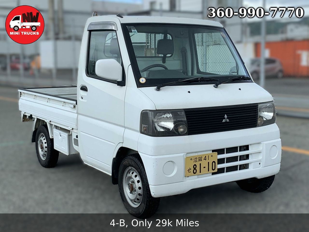 2001 Mitsubishi Minicab EFI 4WD, 2Hi-4Hi-4Lo, AC, PS, 5MT