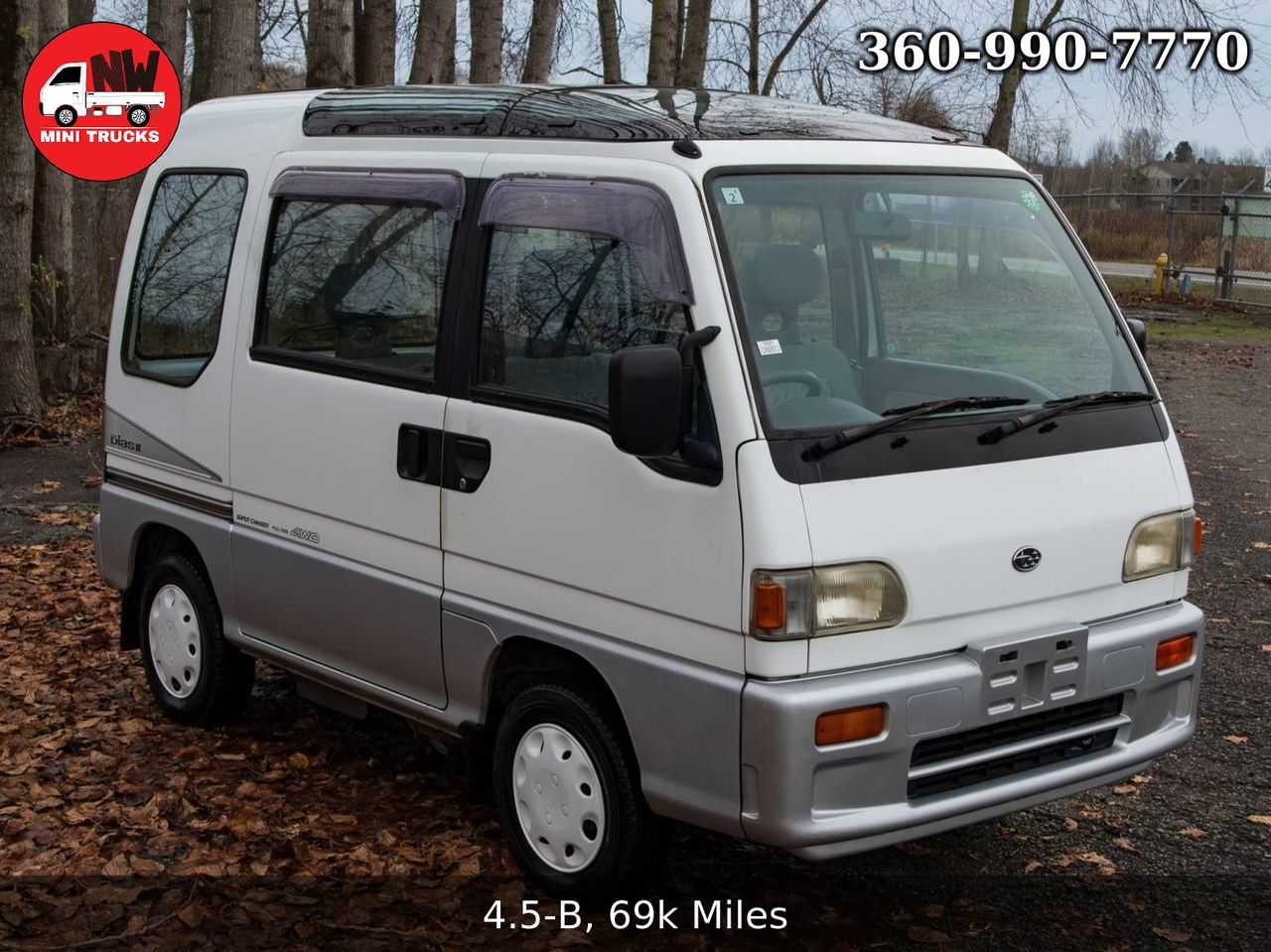 1995 Subaru Sambar Dias Supercharged Glass Roof 4WD, PW, AC, 5MT