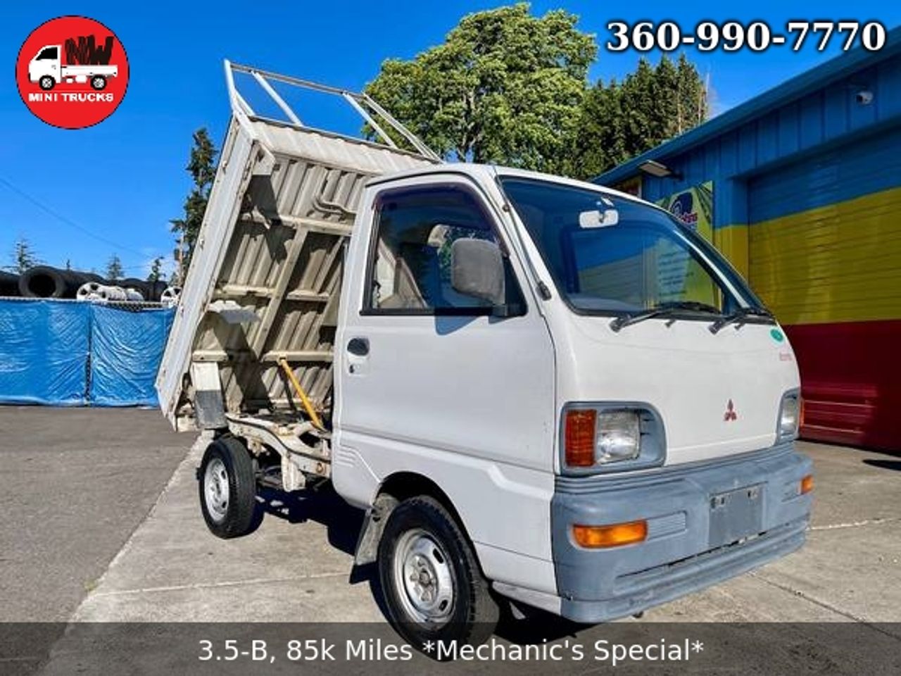 1995 Mitsubishi Minicab SD Dump 4WD, 2Hi-4Hi-4Lo, PS, AC, 5MT, LSD