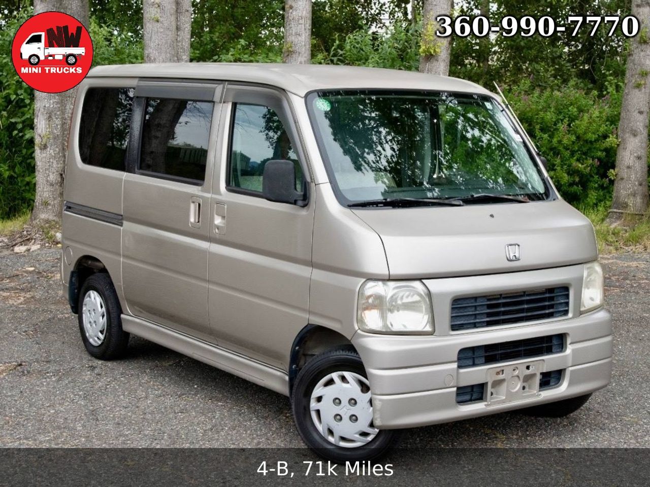 2001 Honda Vamos Mid-Engine, RWD, Fully Loaded, Airbags, 5MT