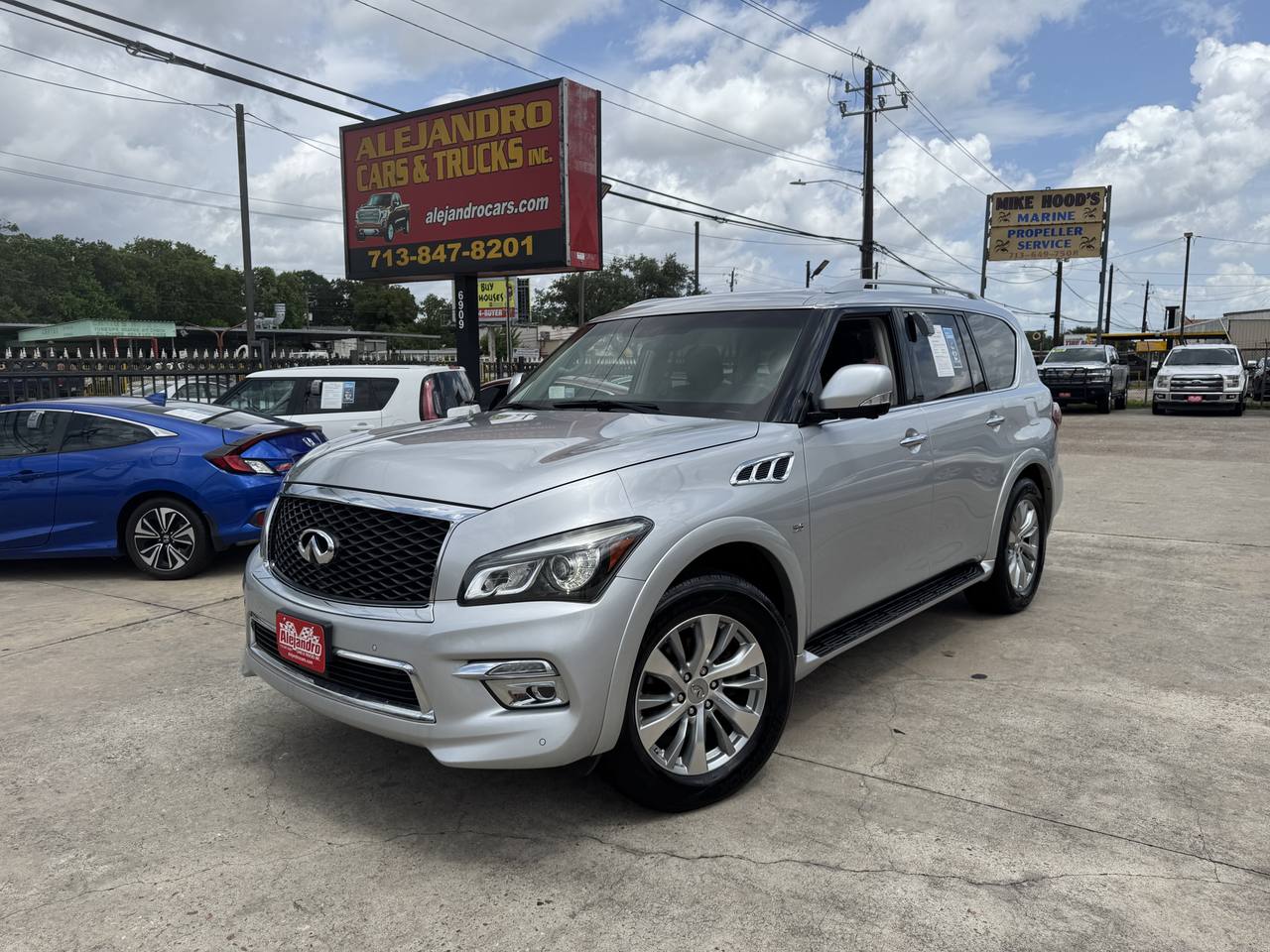 Silver 2017 INFINITI QX80 SUV / Crossover All-Wheel Drive Automatic