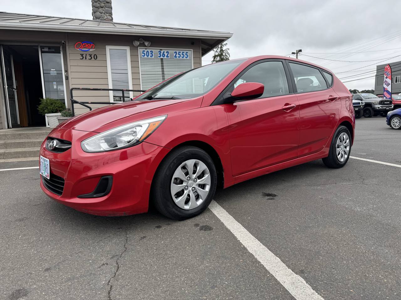 Red 2016 Hyundai Accent Hatchback  Automatic