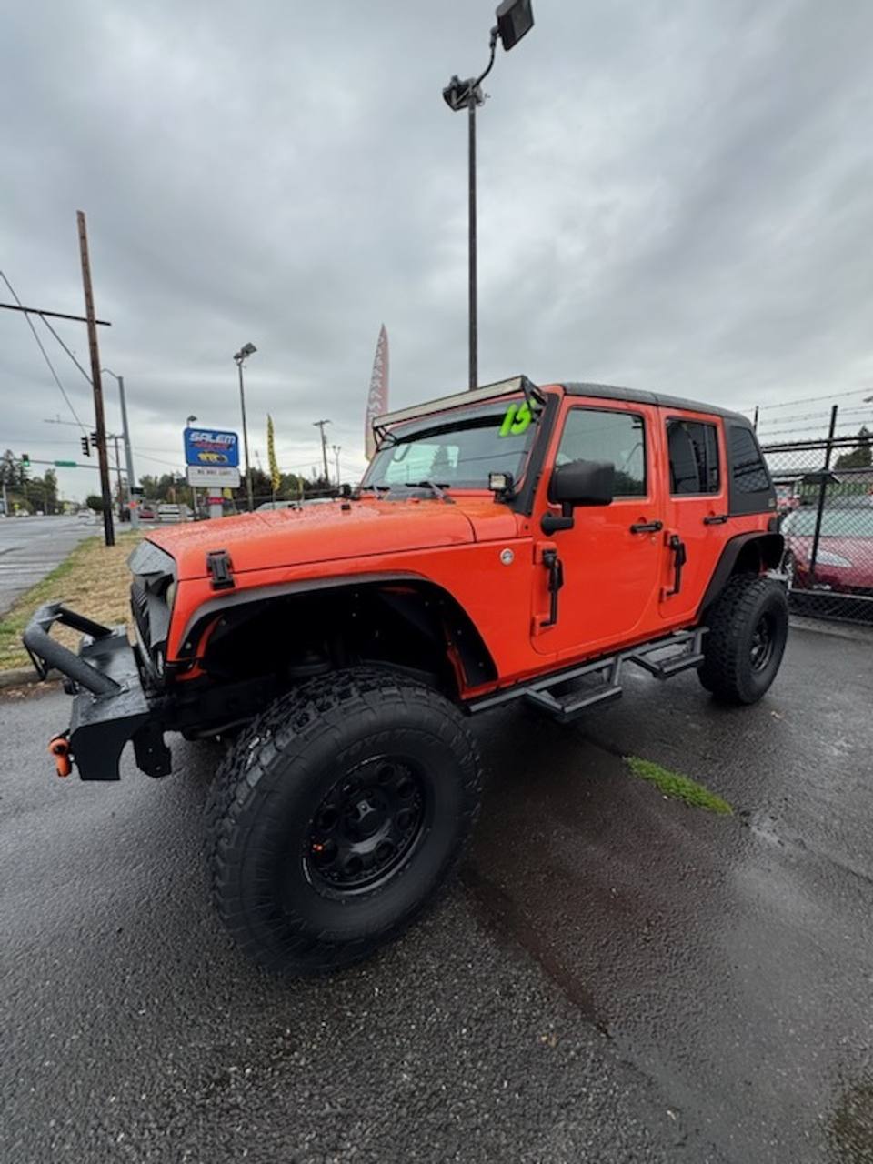Orange 2015 Jeep Wrangler SUV / Crossover Four-Wheel Drive Automatic