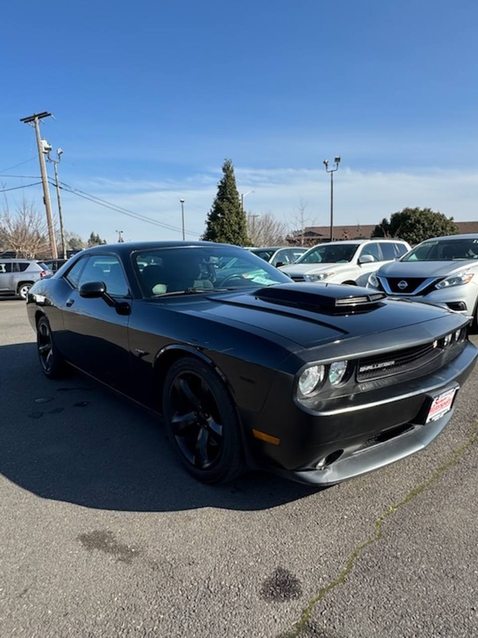 Black 2014 Dodge Challenger Coupe Rear-Wheel Drive Manual