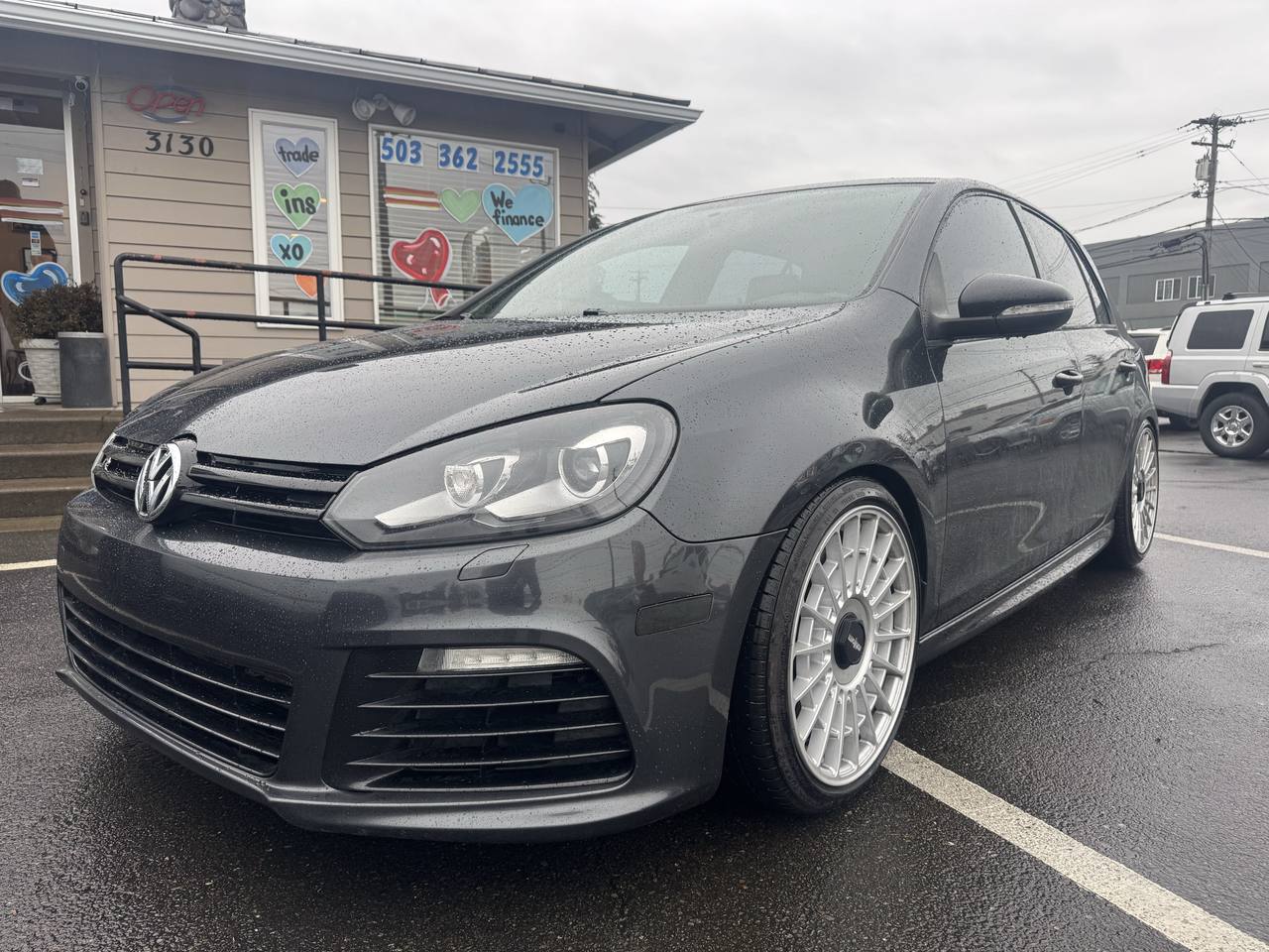 Black 2013 Volkswagen Golf R Hatchback All-Wheel Drive Manual