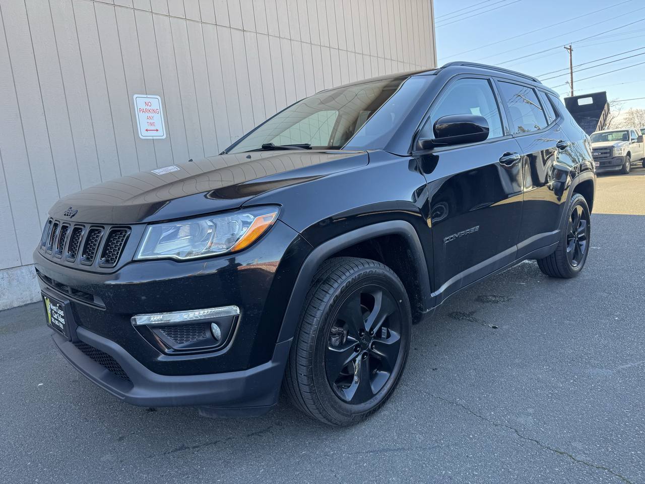 Black 2021 Jeep Compass SUV / Crossover Four-Wheel Drive Automatic