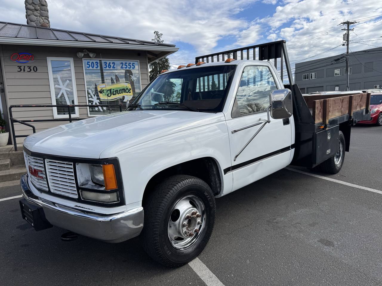 White 1990 GMC Sierra C/K 3500 Pickup Truck  Manual