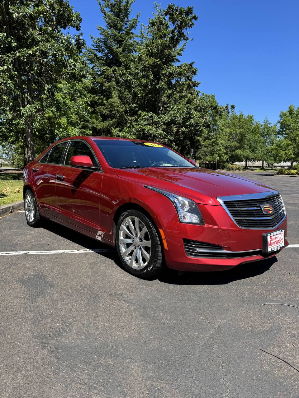 Red 2017 Cadillac ATS Sedan Rear-Wheel Drive Automatic
