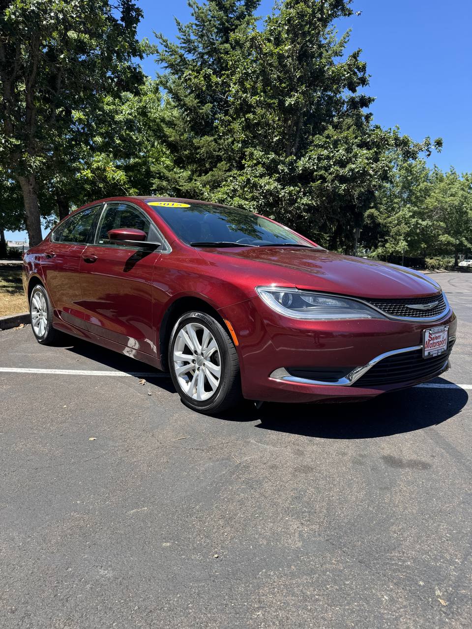 Red (Maroon) 2015 Chrysler 200 Sedan Front-Wheel Drive Automatic
