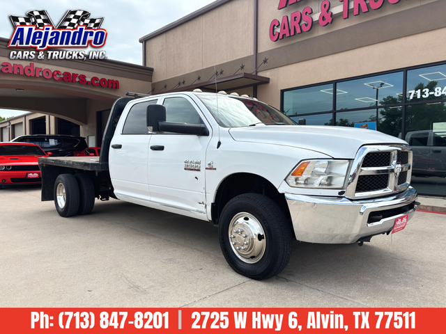 2016 RAM 3500 Crew Cab Flat Bed 4WD DRW