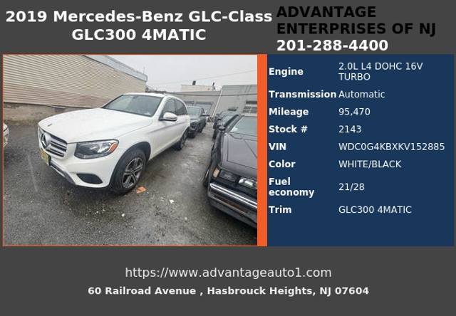 2019 Mercedes-Benz GLC-Class GLC300 4MATIC
