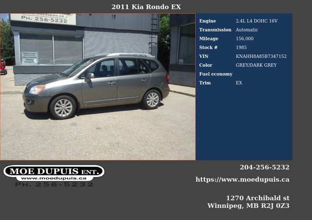 2011 Kia Rondo EX